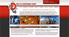 Desktop Screenshot of deltafastener.com
